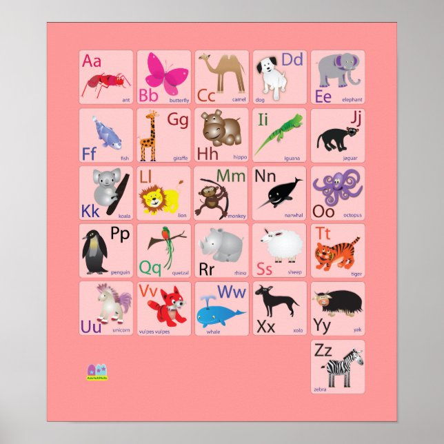 Animal Alphabets Poster (Front)
