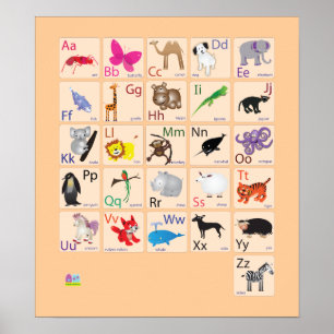 Animal Alphabets Poster