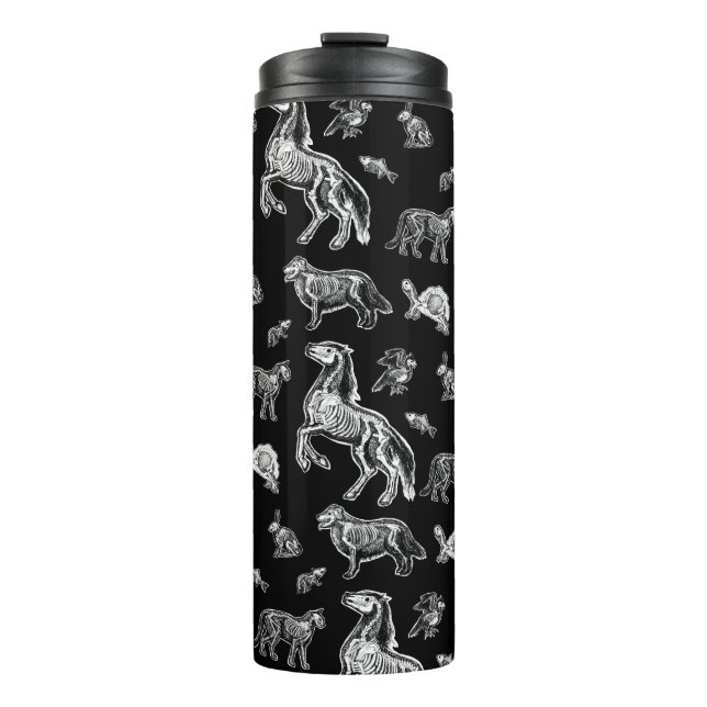 Animal Anatomy Skeletal X-ray Thermal Tumbler (Front)