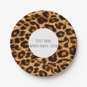 Animal, animal print, Leopard ,cheetah Paper Plate