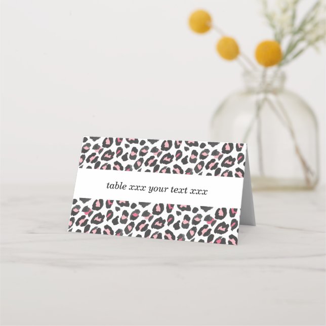 Animal, animal print, Leopard ,cheetah Place Card (Front)