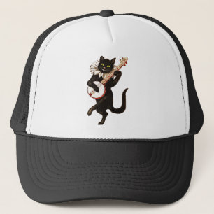 Animal Anthropomorphic Cat Feline Trucker Hat