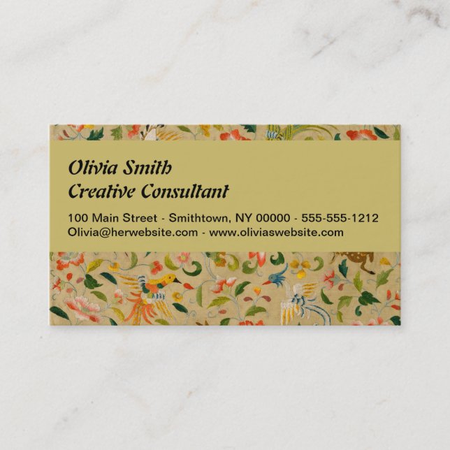 Animal Antique Horse Bird Deer Rabbit Business Card (Front)