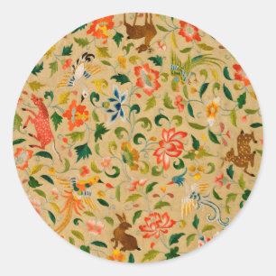 Animal Antique Horse Bird Deer Rabbit Classic Round Sticker