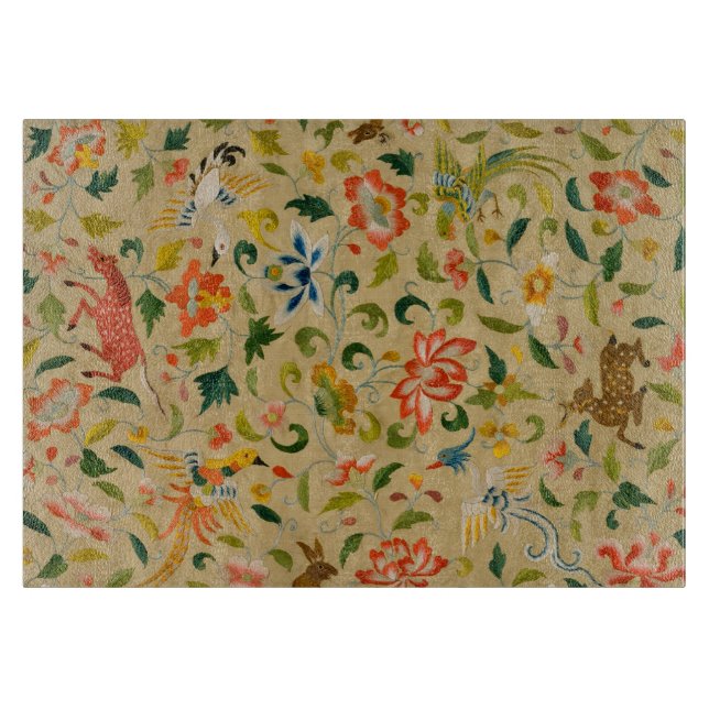 Animal Antique Horse Bird Deer Rabbit Cutting Board (Front)