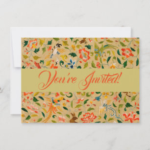 Animal Antique Horse Bird Deer Rabbit Invitation