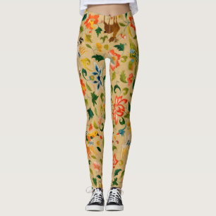 Animal Antique Horse Bird Deer Rabbit Leggings