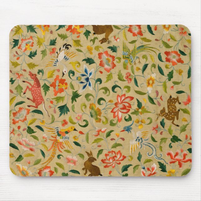 Animal Antique Horse Bird Deer Rabbit Mouse Mat (Front)