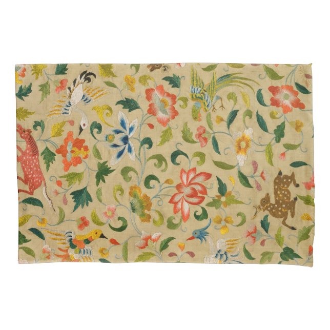 Animal Antique Horse Bird Deer Rabbit Pillowcase (Front)