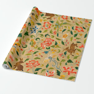 Animal Antique Horse Bird Deer Rabbit Wrapping Paper