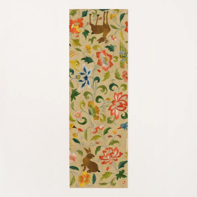 Animal Antique Horse Bird Deer Rabbit Yoga Mat (Front)