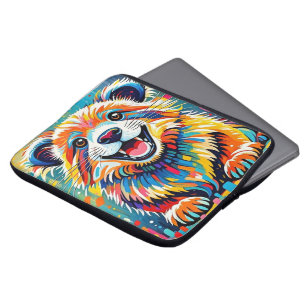 Animal art design featuring bold, dynamic laptop sleeve