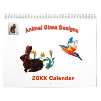 Animal Art Glass Paintings Pets, Wildlife Calendar