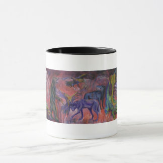 Animal art mug
