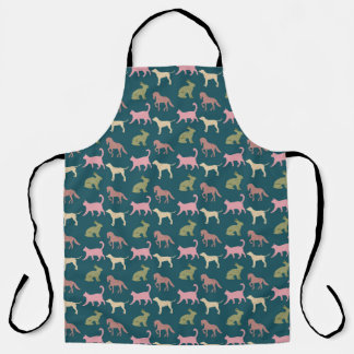 Animal Art Pattern Dog Colour Patterns Cartoon Dog Apron