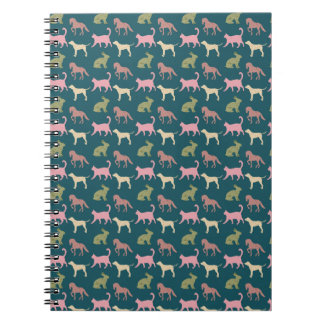 Animal Art Pattern Dog Colour Patterns Cartoon Dog Notebook