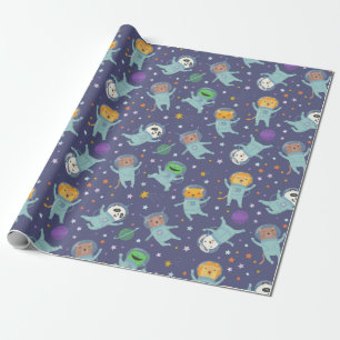 Animal Astronauts  Wrapping Paper