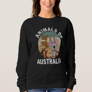 Animal Aussie Zoo Animal Retro Australia Sweatshirt
