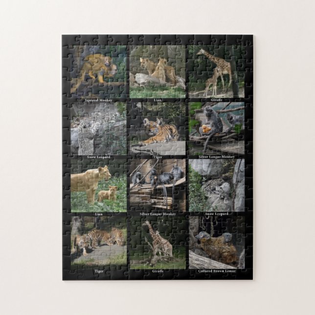 Animal Baby Collage Puzzle (Vertical)