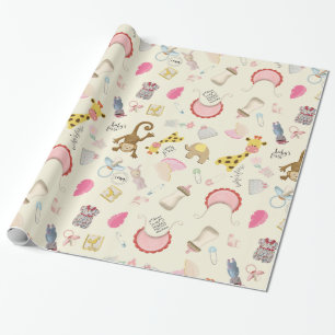 Animal Baby Nursery Items Wrapping Paper