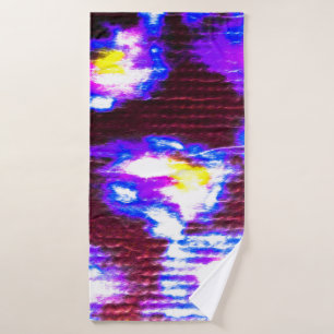 Animal Background. Dirty Art Pattern. Handmade Clo Bath Towel