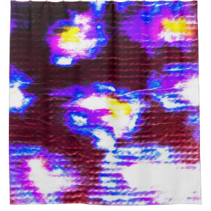 Animal Background. Dirty Art Pattern. Handmade Clo Shower Curtain