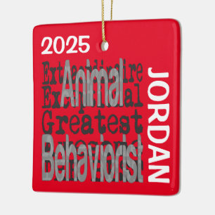 Animal Behaviorist Extraordinaire CUSTOM Ceramic Ornament