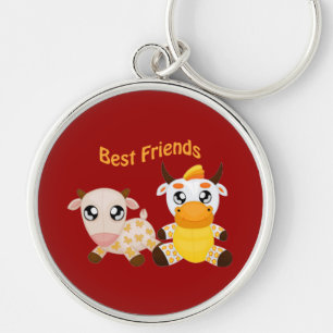 Animal Best Friends Key Ring