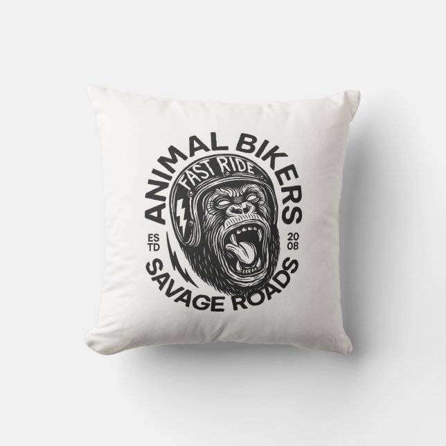 Animal Bikers Cushion (Front)