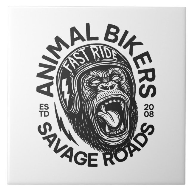 Animal Bikers Tile (Front)