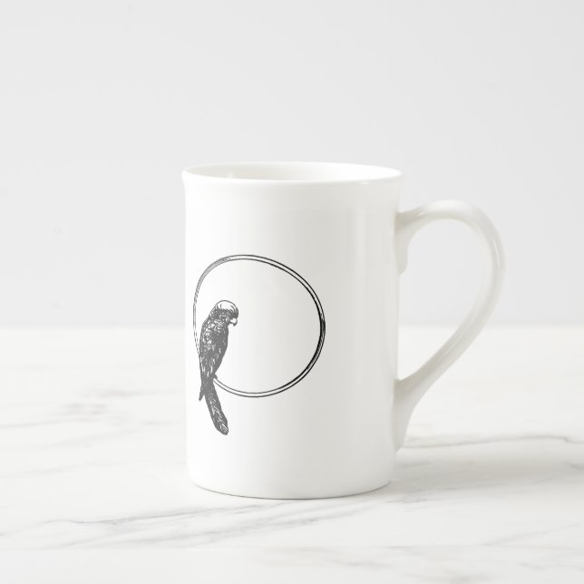 animal-bird-circle-frame-loop bone china mug (Right)