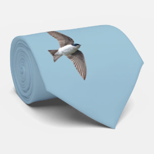 Animal Bird Tree Swallow and Barn Swallow Tie