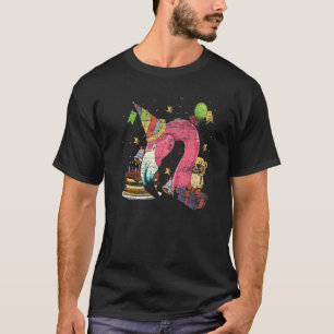 Animal Birthday Party Bird Pink Flamingo T-Shirt