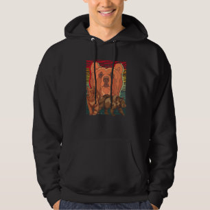 Animal Brown Bear Forest Animal Retro Bear Hoodie