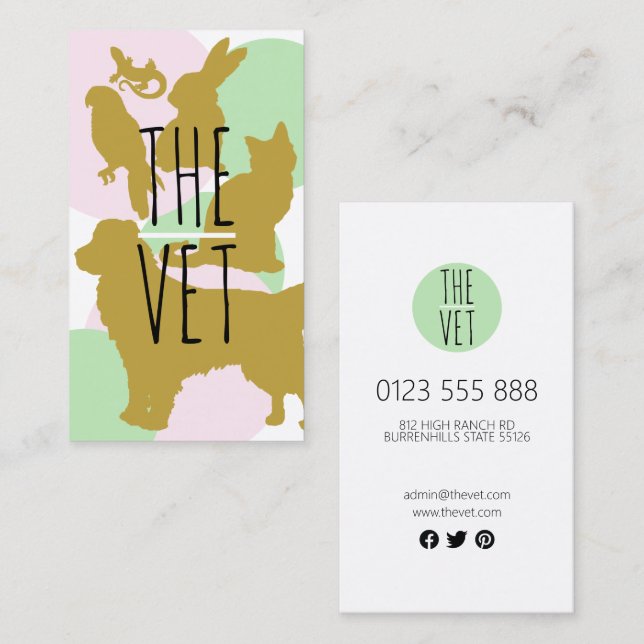 Animal Business Card (Front/Back)