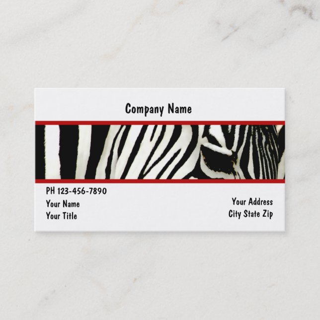 Animal Business Cards (Front)