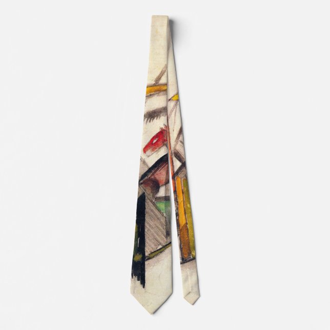 Animal by Franz Marc, Vintage Expressionism Art Tie (Front)