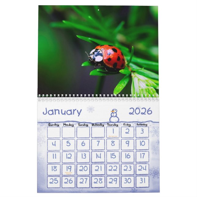 Animal Calender 5 Calendar (Jan 2026)