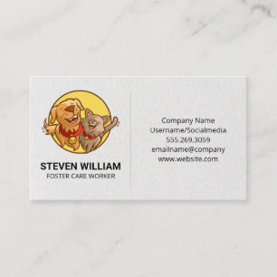 Animal Care   Pet Supply Shop Business Card