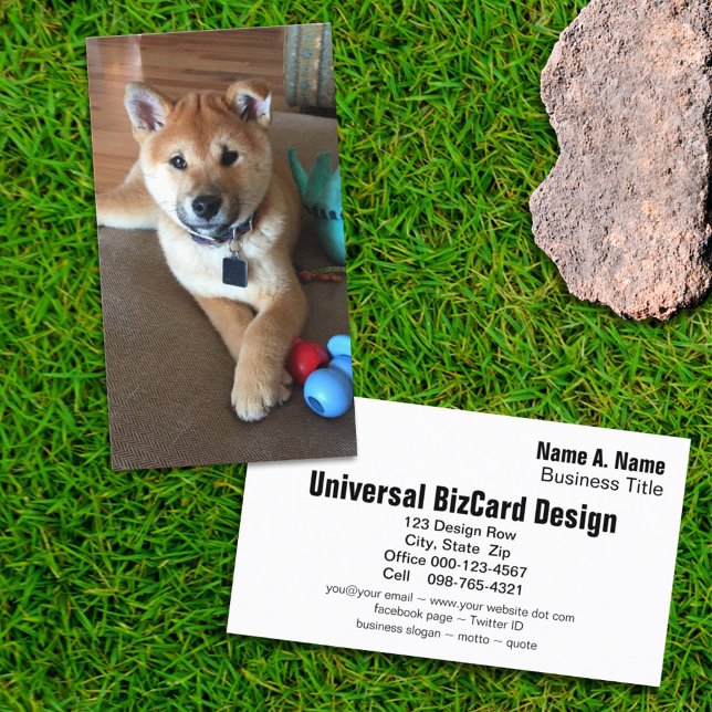 Animal Care Professional Cute Shiba Inu Puppy Business Card (Creator Uploaded)