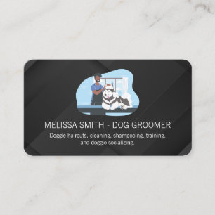 Animal Care Services   Dog Groomer Business Card