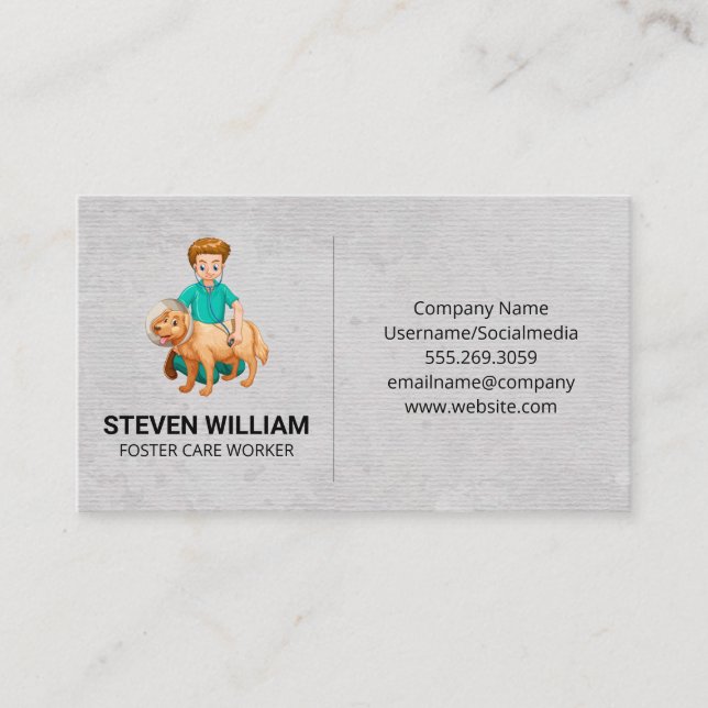 Animal Care | Shelter | Veterinarian  Business Card (Front)