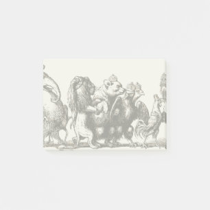 Animal Cartoon Unicorn Elephant Lion Zoo Post-it Notes