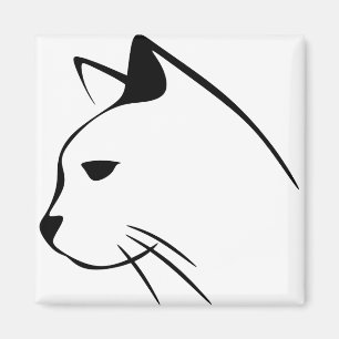 Animal Cat Kitten Kitty Pet Silhouette Magnet