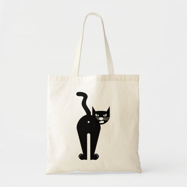 Animal Cat Mammal Silhouette Tote Bag (Front)
