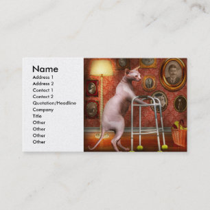 Animal - Cat - Retirement home for cats Business Card