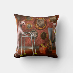 Animal - Cat - Retirement home for cats Cushion