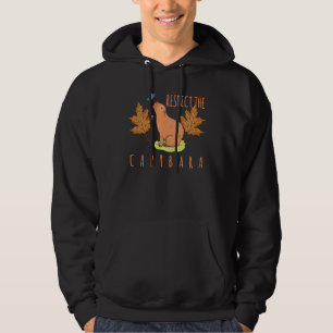 Animal Cavy Rodent Respect The Capybara Zoo Keeper Hoodie