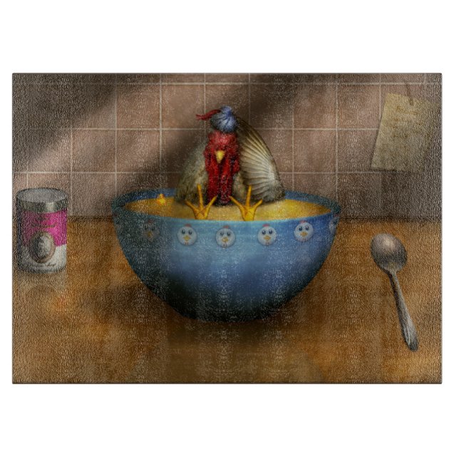 Animal - Chicken - Chicken Soup iPad Smart Cover Cutting Board (Front)