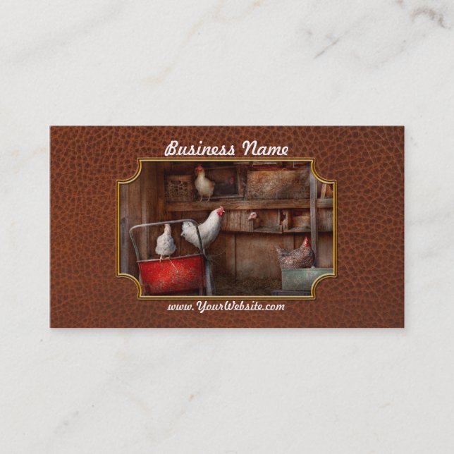 Animal - Chicken - The duck is a spy Business Card (Front)